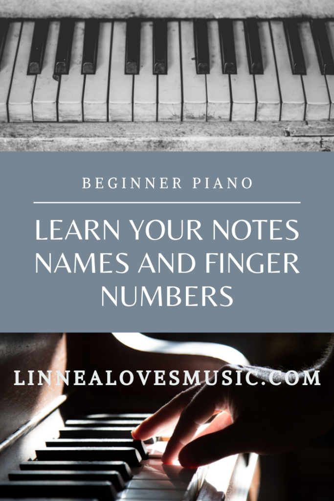 Piano Note Names And Finger Numbers Linnea Loves Music